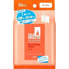 시세이도 씨브리즈 페이스&바디 시트 비누향 30매