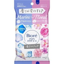 비오레 사라사라 파우더 시트 마린&플로랄 향기 휴대용 10매