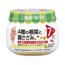 큐피 베이비 푸드 이유식 4종의 야채와 닭가슴살 70 g