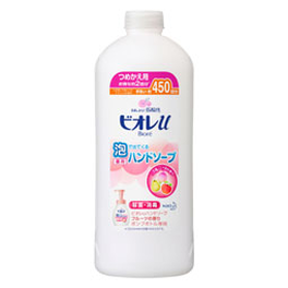 비오레 U거품으로 나오는 핸드 소프 프루츠 교체용 450 ml