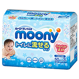 유니참 주식회사 MN엉덩이 닦아 화장실에 흘릴 는 타이프 교체용 50매×3