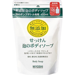 미요시 무첨가 비누거품의 보디 소프교체용 450 ml