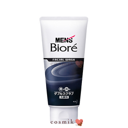 비오레 (BIORE) 남성용 페이스 스크럽 클렌징 130g