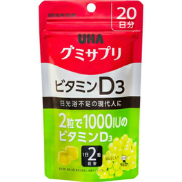UHA 젤리 서플리먼트 비타민 D3 30일분 40알