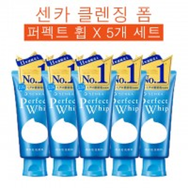 (타임딜) 센카 퍼펙트 휩 클렌징폼120g x 5개 세트