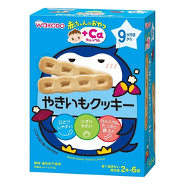 와코도 아기 간식 + CA 칼슘 군 고구마 쿠키 2개×6 포