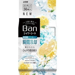 라이온 Ban 샤워 시트 쿨 타입 시트러스 쿨러 36매　　