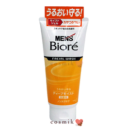 비오레(BIORE) 남성용 딥 모이스트 클렌징폼 130ｇ