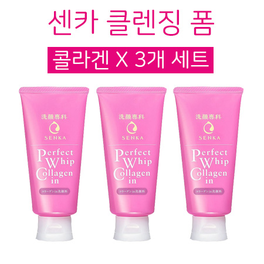 센카 퍼펙트휩 콜라겐 in 클렌징폼 120g x 3개 세트