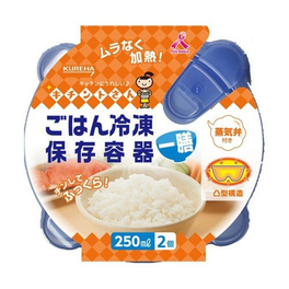 쿠레하 화학공업 크레 하 밥냉동 보존 용기 한 그릇분 2개