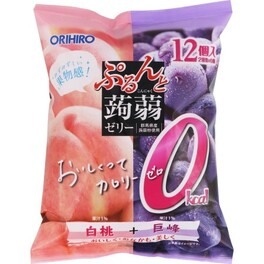 곤약젤리 두가지맛 백도 & 포도 12개입