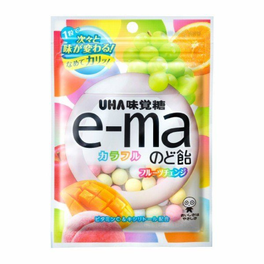 e-ma 다채로운 과일맛 목캔디 50g X 3개 SET