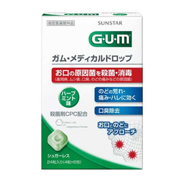 GUM 메디컬드롭 구취청량제 허브민트맛 24알